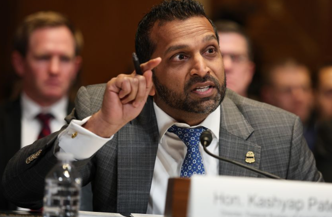 FBI Director Kash Patel speaking during congressional hearing on his leadership and conduct