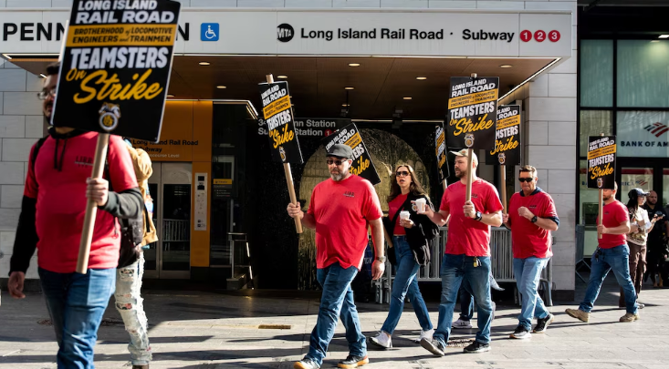LIRR strike chaos at Penn Station New York commuters affected