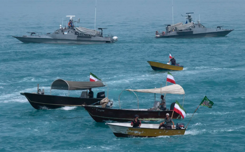 US Navy intercepts IRGC boats laying mines in the Strait of Hormuz during ongoing ceasefire tensions, May 2026