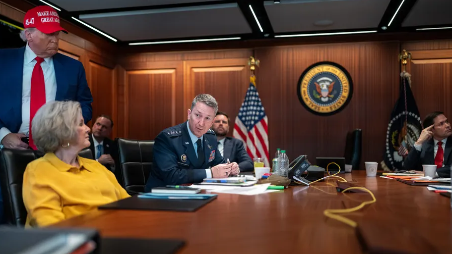 President Trump in the White House 
