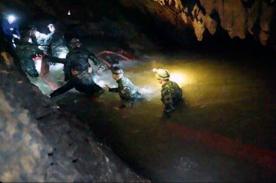 Thai cave rescue in photo