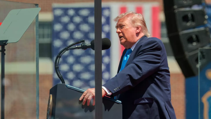 Trump Addresses Coast Guard Grads