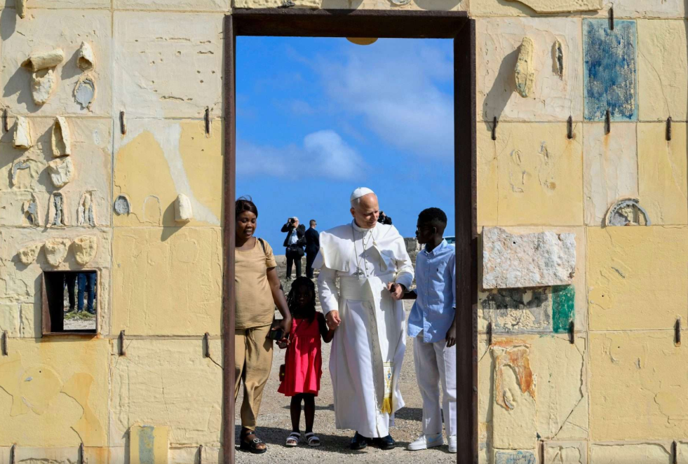Pope Leo XIV Spends America's 250th Birthday on a Migrant Island