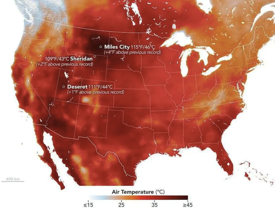 US Records Hottest Month Ever, Finally Breaking 90-Year Dust Bowl Record